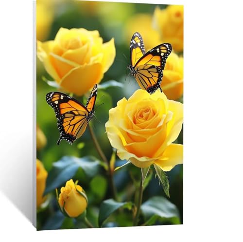 Malen Nach Zahlen Erwachsene Blume Malen Nach Zahlen Kinder Schmetterling mit Pinsel und Wasserdicht Leinwand Acrylfarben Set, Diy Set Erwachsene Bilder 40x30CM für Zimmer Deko Geschenke LSJ-1278 Malen Nach Zahlen Erwachsene Blume Malen Nach Zahlen Kinder Schmetterling mit Pinsel und Wasserdicht Leinwand Acrylfarben Set, Diy Set Erwachsene Bilder 40x30CM für Zimmer Deko Geschenke LSJ-1278 von LUESSJAO