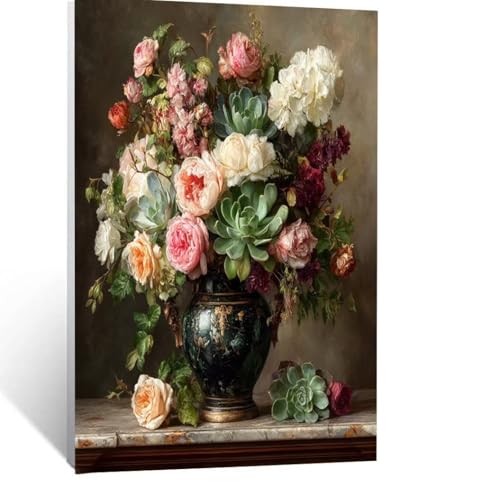 Malen Nach Zahlen Erwachsene Blume Malen Nach Zahlen Kinder Vase mit Pinsel und Wasserdicht Leinwand Acrylfarben Set, Diy Set Erwachsene Bilder 40 x 30 CM für Zimmer Deko Geschenke für Frauen LSJ-0398 Malen Nach Zahlen Erwachsene Blume Malen Nach Zahlen Kinder Vase mit Pinsel und Wasserdicht Leinwand Acrylfarben Set, Diy Set Erwachsene Bilder 40 x 30 CM für Zimmer Deko Geschenke für Frauen LSJ-0398 von LUESSJAO