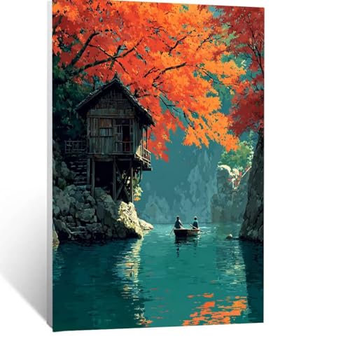 Malen Nach Zahlen Erwachsene Boot Malen Nach Zahlen Kinder Landschaft mit Pinsel und Wasserdicht Leinwand Acrylfarben Set, Diy Set Erwachsene Bilder 135 x 100 CM für Zimmer Deko Geschenke LSJ-0120 Malen Nach Zahlen Erwachsene Boot Malen Nach Zahlen Kinder Landschaft mit Pinsel und Wasserdicht Leinwand Acrylfarben Set, Diy Set Erwachsene Bilder 135 x 100 CM für Zimmer Deko Geschenke LSJ-0120 von LUESSJAO