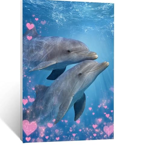 Malen Nach Zahlen Erwachsene Delphin Malen Nach Zahlen Kinder Tier mit Pinsel und Wasserdicht Leinwand Acrylfarben Set, Diy Set Erwachsene Bilder 50x35 cm für Zimmer Deko Geschenke für Frauen LSJ-7527 Malen Nach Zahlen Erwachsene Delphin Malen Nach Zahlen Kinder Tier mit Pinsel und Wasserdicht Leinwand Acrylfarben Set, Diy Set Erwachsene Bilder 50x35 cm für Zimmer Deko Geschenke für Frauen LSJ-7527 von LUESSJAO