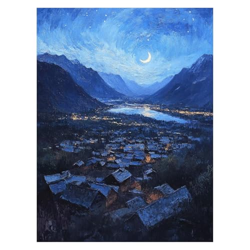 Malen Nach Zahlen Erwachsene Dorf Malen Nach Zahlen Kinder Landschaft mit Pinsel und Wasserdicht Leinwand Acrylfarben Set, Diy Set Erwachsene Bilder 40 x 55 cm für Deko Wohnzimmer Geschenke LSJ-6986 Malen Nach Zahlen Erwachsene Dorf Malen Nach Zahlen Kinder Landschaft mit Pinsel und Wasserdicht Leinwand Acrylfarben Set, Diy Set Erwachsene Bilder 40 x 55 cm für Deko Wohnzimmer Geschenke LSJ-6986 von LUESSJAO