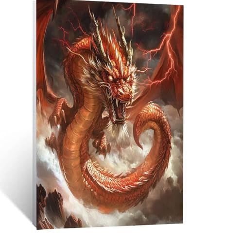 Malen Nach Zahlen Erwachsene Drachen Malen Nach Zahlen Kinder Landschaft mit Pinsel und Wasserdicht Leinwand Acrylfarben Set, Diy Set Erwachsene Bilder 30x40 cm für Zimmer Deko Geschenke LSJ-0882 Malen Nach Zahlen Erwachsene Drachen Malen Nach Zahlen Kinder Landschaft mit Pinsel und Wasserdicht Leinwand Acrylfarben Set, Diy Set Erwachsene Bilder 30x40 cm für Zimmer Deko Geschenke LSJ-0882 von LUESSJAO