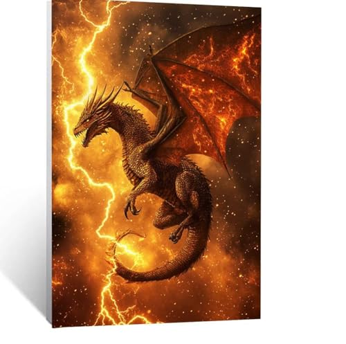 Malen Nach Zahlen Erwachsene Drachen Malen Nach Zahlen Kinder Tier mit Pinsel und Wasserdicht Leinwand Acrylfarben Set, Diy Set Erwachsene Bilder 80 x 60CM für Zimmer Deko Geschenke für Frauen LSJ1128 Malen Nach Zahlen Erwachsene Drachen Malen Nach Zahlen Kinder Tier mit Pinsel und Wasserdicht Leinwand Acrylfarben Set, Diy Set Erwachsene Bilder 80 x 60CM für Zimmer Deko Geschenke für Frauen LSJ1128 von LUESSJAO