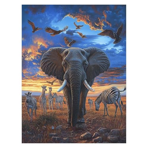 Malen Nach Zahlen Erwachsene Elefant Malen Nach Zahlen Kinder Zebra mit Pinsel und Wasserdicht Leinwand Acrylfarben Set, Diy Set Erwachsene Bilder 40x55cm für Zimmer Deko Geschenke für Frauen LSJ-6331 Malen Nach Zahlen Erwachsene Elefant Malen Nach Zahlen Kinder Zebra mit Pinsel und Wasserdicht Leinwand Acrylfarben Set, Diy Set Erwachsene Bilder 40x55cm für Zimmer Deko Geschenke für Frauen LSJ-6331 von LUESSJAO