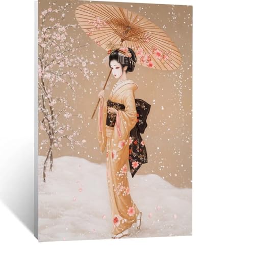 Malen Nach Zahlen Erwachsene Geisha Malen Nach Zahlen Kinder Winter mit Pinsel und Wasserdicht Leinwand Acrylfarben Set, Diy Set Erwachsene Bilder 70 x 50 CM für Deko Wohnzimmer Geschenke LSJ-5549 Malen Nach Zahlen Erwachsene Geisha Malen Nach Zahlen Kinder Winter mit Pinsel und Wasserdicht Leinwand Acrylfarben Set, Diy Set Erwachsene Bilder 70 x 50 CM für Deko Wohnzimmer Geschenke LSJ-5549 von LUESSJAO