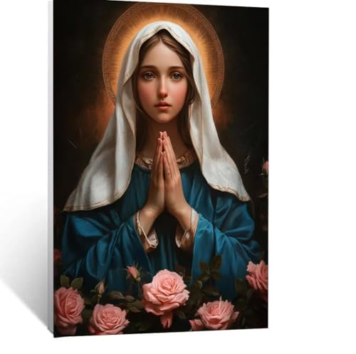 Malen Nach Zahlen Erwachsene Heilige Mutter Malen Nach Zahlen Kinder Blume mit Pinsel und Wasserdicht Leinwand Acrylfarben Set, Diy Set Erwachsene Bilder 80 x 60 cm für Zimmer Deko Geschenke LSJ-5396 Malen Nach Zahlen Erwachsene Heilige Mutter Malen Nach Zahlen Kinder Blume mit Pinsel und Wasserdicht Leinwand Acrylfarben Set, Diy Set Erwachsene Bilder 80 x 60 cm für Zimmer Deko Geschenke LSJ-5396 von LUESSJAO
