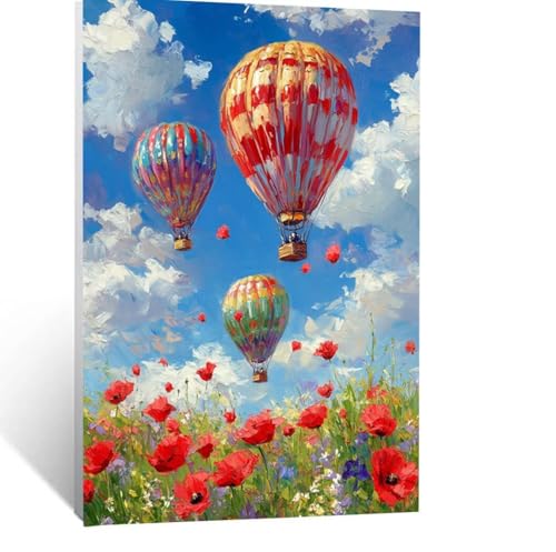 Malen Nach Zahlen Erwachsene Heißluftballon Malen Nach Zahlen Kinder Landschaft mit Pinsel und Wasserdicht Leinwand Acrylfarben Set, Diy Set Erwachsene Bilder 90x120 cm für Zimmer Deko LSJ-7467 Malen Nach Zahlen Erwachsene Heißluftballon Malen Nach Zahlen Kinder Landschaft mit Pinsel und Wasserdicht Leinwand Acrylfarben Set, Diy Set Erwachsene Bilder 90x120 cm für Zimmer Deko LSJ-7467 von LUESSJAO