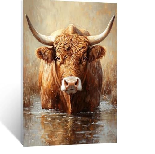 Malen Nach Zahlen Erwachsene Herbst Malen Nach Zahlen Kinder Ochse mit Pinsel und Wasserdicht Leinwand Acrylfarben Set, Diy Set Erwachsene Bilder 30x40CM für Zimmer Deko Geschenke für Frauen LSJ-7328 Malen Nach Zahlen Erwachsene Herbst Malen Nach Zahlen Kinder Ochse mit Pinsel und Wasserdicht Leinwand Acrylfarben Set, Diy Set Erwachsene Bilder 30x40CM für Zimmer Deko Geschenke für Frauen LSJ-7328 von LUESSJAO