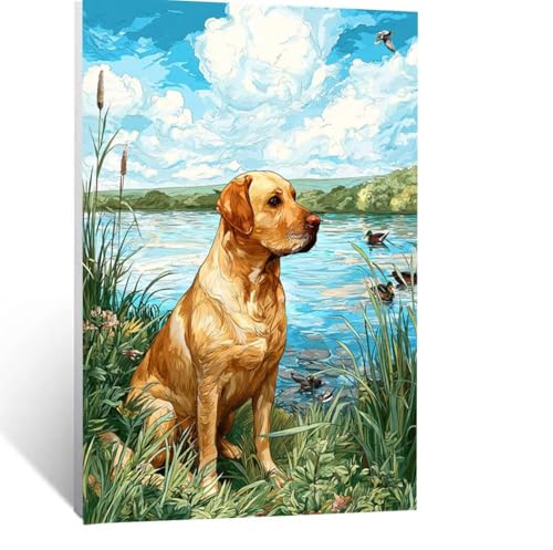 Malen Nach Zahlen Erwachsene Hund Malen Nach Zahlen Kinder Tier mit Pinsel und Wasserdicht Leinwand Acrylfarben Set, Diy Set Erwachsene Bilder 30x40 CM für Deko Wohnzimmer Geschenke für Frauen LSJ4908 Malen Nach Zahlen Erwachsene Hund Malen Nach Zahlen Kinder Tier mit Pinsel und Wasserdicht Leinwand Acrylfarben Set, Diy Set Erwachsene Bilder 30x40 CM für Deko Wohnzimmer Geschenke für Frauen LSJ4908 von LUESSJAO
