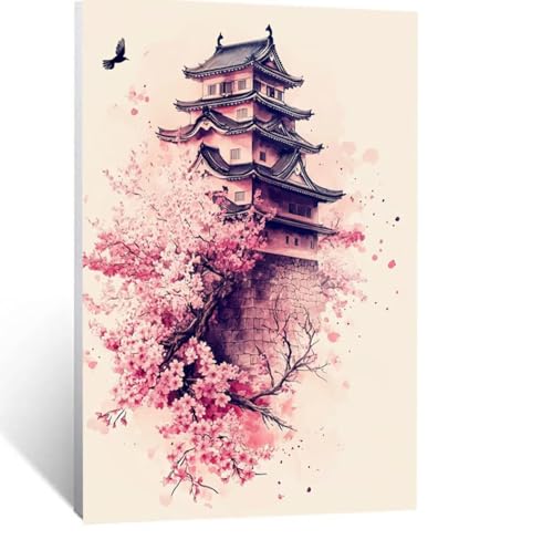 Malen Nach Zahlen Erwachsene Japan Malen Nach Zahlen Kinder Kirschblüten mit Pinsel und Wasserdicht Leinwand Acrylfarben Set, Diy Set Erwachsene Bilder 60x80CM für Zimmer Deko Geschenke LSJ-6188 Malen Nach Zahlen Erwachsene Japan Malen Nach Zahlen Kinder Kirschblüten mit Pinsel und Wasserdicht Leinwand Acrylfarben Set, Diy Set Erwachsene Bilder 60x80CM für Zimmer Deko Geschenke LSJ-6188 von LUESSJAO