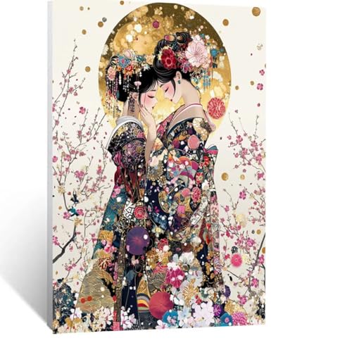 Malen Nach Zahlen Erwachsene Japanische Geisha Malen Nach Zahlen Kinder Landschaft mit Pinsel und Wasserdicht Leinwand Acrylfarben Set, Diy Set Erwachsene Bilder 50x70 CM für Zimmer Deko LSJ-5769 Malen Nach Zahlen Erwachsene Japanische Geisha Malen Nach Zahlen Kinder Landschaft mit Pinsel und Wasserdicht Leinwand Acrylfarben Set, Diy Set Erwachsene Bilder 50x70 CM für Zimmer Deko LSJ-5769 von LUESSJAO