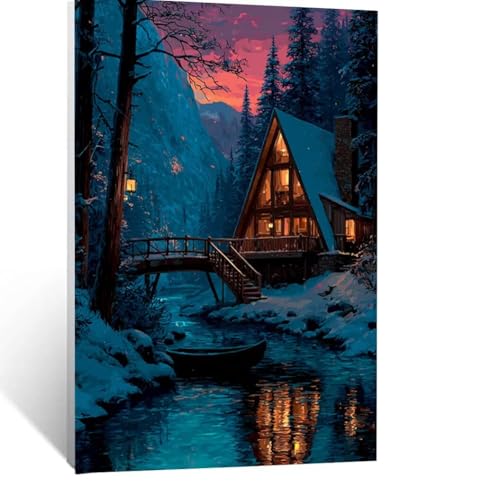 Malen Nach Zahlen Erwachsene Kabine Malen Nach Zahlen Kinder Landschaft mit Pinsel und Wasserdicht Leinwand Acrylfarben Set, Diy Set Erwachsene Bilder 110x80CM für Zimmer Deko Geschenke LSJ-0998 Malen Nach Zahlen Erwachsene Kabine Malen Nach Zahlen Kinder Landschaft mit Pinsel und Wasserdicht Leinwand Acrylfarben Set, Diy Set Erwachsene Bilder 110x80CM für Zimmer Deko Geschenke LSJ-0998 von LUESSJAO