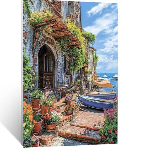 Malen Nach Zahlen Erwachsene Landschaft Malen Nach Zahlen Kinder Pflanzen mit Pinsel und Wasserdicht Leinwand Acrylfarben Set, Diy Set Erwachsene Bilder 80x110cm für Zimmer Deko Geschenke LSJ-0866 Malen Nach Zahlen Erwachsene Landschaft Malen Nach Zahlen Kinder Pflanzen mit Pinsel und Wasserdicht Leinwand Acrylfarben Set, Diy Set Erwachsene Bilder 80x110cm für Zimmer Deko Geschenke LSJ-0866 von LUESSJAO