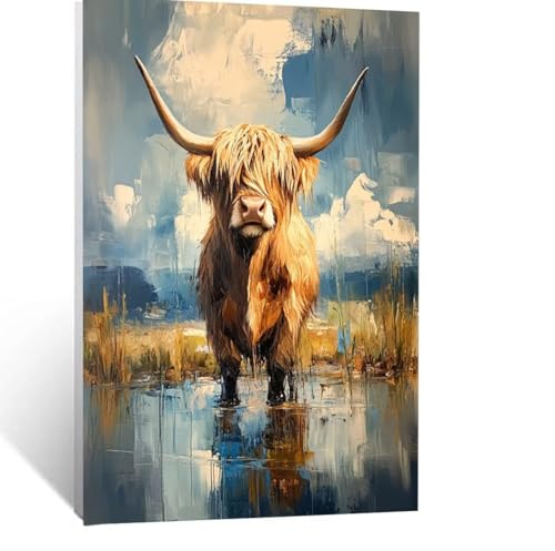Malen Nach Zahlen Erwachsene Ochse Malen Nach Zahlen Kinder Landschaft mit Pinsel und Wasserdicht Leinwand Acrylfarben Set, Diy Set Erwachsene Bilder 30 x 40 CM für Zimmer Deko Geschenke LSJ-7350 Malen Nach Zahlen Erwachsene Ochse Malen Nach Zahlen Kinder Landschaft mit Pinsel und Wasserdicht Leinwand Acrylfarben Set, Diy Set Erwachsene Bilder 30 x 40 CM für Zimmer Deko Geschenke LSJ-7350 von LUESSJAO
