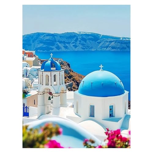Malen Nach Zahlen Erwachsene Santorin Malen Nach Zahlen Kinder Architektur mit Pinsel und Wasserdicht Leinwand Acrylfarben Set, Diy Set Erwachsene Bilder 70 x 95 cm für Deko Wohnzimmer LSJ-6986 Malen Nach Zahlen Erwachsene Santorin Malen Nach Zahlen Kinder Architektur mit Pinsel und Wasserdicht Leinwand Acrylfarben Set, Diy Set Erwachsene Bilder 70 x 95 cm für Deko Wohnzimmer LSJ-6986 von LUESSJAO