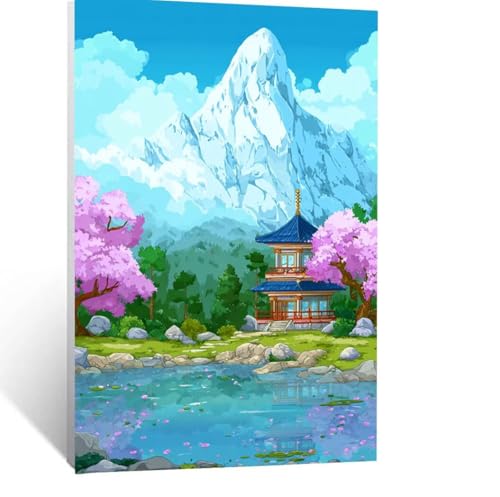 Malen Nach Zahlen Erwachsene Schneeberg Malen Nach Zahlen Kinder Architektur mit Pinsel und Wasserdicht Leinwand Acrylfarben Set, Diy Set Erwachsene Bilder 80x60CM für Zimmer Deko Geschenke LSJ-7002 Malen Nach Zahlen Erwachsene Schneeberg Malen Nach Zahlen Kinder Architektur mit Pinsel und Wasserdicht Leinwand Acrylfarben Set, Diy Set Erwachsene Bilder 80x60CM für Zimmer Deko Geschenke LSJ-7002 von LUESSJAO