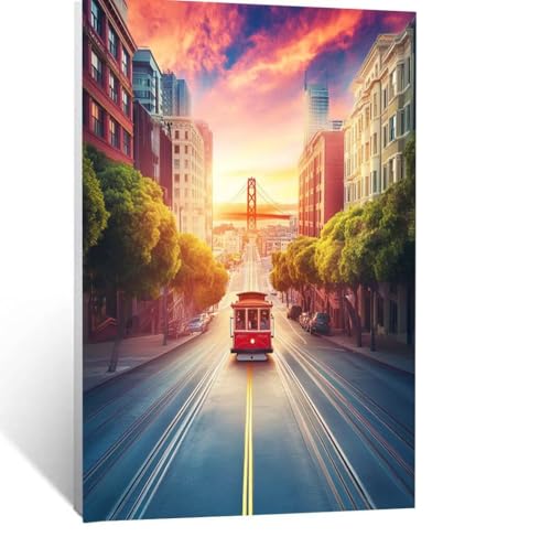 Malen Nach Zahlen Erwachsene Stadt Malen Nach Zahlen Kinder Golden Gate Bridge mit Pinsel und Wasserdicht Leinwand Acrylfarben Set, Diy Set Erwachsene Bilder 150x100CM für Deko Wohnzimmer LSJ-4719 Malen Nach Zahlen Erwachsene Stadt Malen Nach Zahlen Kinder Golden Gate Bridge mit Pinsel und Wasserdicht Leinwand Acrylfarben Set, Diy Set Erwachsene Bilder 150x100CM für Deko Wohnzimmer LSJ-4719 von LUESSJAO
