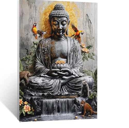 Malen Nach Zahlen Erwachsene Tier Malen Nach Zahlen Kinder Zen mit Pinsel und Wasserdicht Leinwand Acrylfarben Set, Diy Set Erwachsene Bilder 50x70CM für Deko Wohnzimmer Geschenke für Frauen LSJ-5329 Malen Nach Zahlen Erwachsene Tier Malen Nach Zahlen Kinder Zen mit Pinsel und Wasserdicht Leinwand Acrylfarben Set, Diy Set Erwachsene Bilder 50x70CM für Deko Wohnzimmer Geschenke für Frauen LSJ-5329 von LUESSJAO