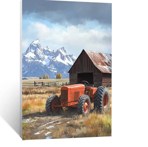 Malen Nach Zahlen Erwachsene Traktor Malen Nach Zahlen Kinder Bauernhof mit Pinsel und Wasserdicht Leinwand Acrylfarben Set, Diy Set Erwachsene Bilder 100x150cm für Zimmer Deko Geschenke LSJ-4873 Malen Nach Zahlen Erwachsene Traktor Malen Nach Zahlen Kinder Bauernhof mit Pinsel und Wasserdicht Leinwand Acrylfarben Set, Diy Set Erwachsene Bilder 100x150cm für Zimmer Deko Geschenke LSJ-4873 von LUESSJAO