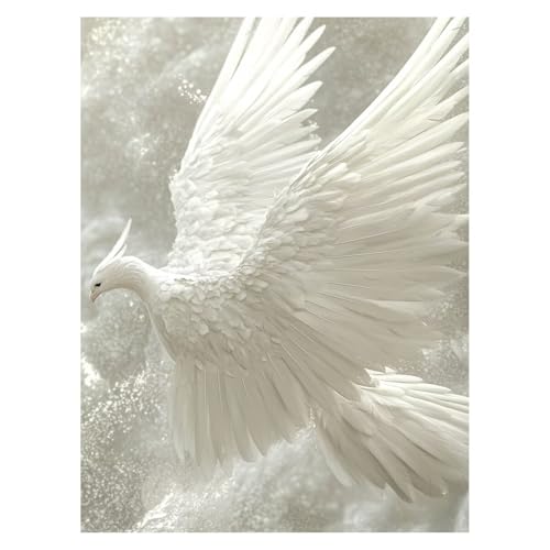Malen Nach Zahlen Erwachsene Vögel Malen Nach Zahlen Kinder Tier mit Pinsel und Wasserdicht Leinwand Acrylfarben Set, Diy Set Erwachsene Bilder 30 x 40 cm für Deko Wohnzimmer Geschenke LSJ-6986 von LUESSJAO