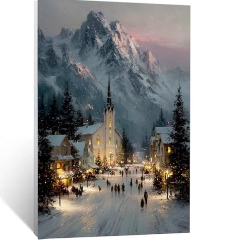 Malen Nach Zahlen Erwachsene Winter Malen Nach Zahlen Kinder Schneeberg mit Pinsel und Wasserdicht Leinwand Acrylfarben Set, Diy Set Erwachsene Bilder 150 x 100cm für Zimmer Deko Geschenke LSJ-0231 Malen Nach Zahlen Erwachsene Winter Malen Nach Zahlen Kinder Schneeberg mit Pinsel und Wasserdicht Leinwand Acrylfarben Set, Diy Set Erwachsene Bilder 150 x 100cm für Zimmer Deko Geschenke LSJ-0231 von LUESSJAO