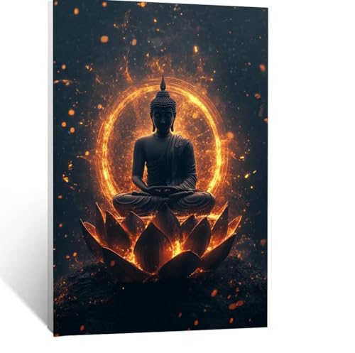 Malen Nach Zahlen Erwachsene Zen Malen Nach Zahlen Kinder Verträumt mit Pinsel und Wasserdicht Leinwand Acrylfarben Set, Diy Set Erwachsene Bilder 80 x 60CM für Deko Wohnzimmer Geschenke LSJ-7134 von LUESSJAO