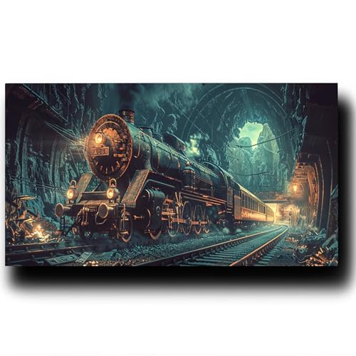 Malen Nach Zahlen Erwachsene Zug, Paint by Numbers Leinwand Bilder Landschaft,Diy GemäLde Kit mit Pinsel und Acrylfarben Set Als Geschenk für Frauen, Deko Wohnzimmer Groß Malen Bastelset 40X80cm 3-2-Y Malen Nach Zahlen Erwachsene Zug, Paint by Numbers Leinwand Bilder Landschaft,Diy GemäLde Kit mit Pinsel und Acrylfarben Set Als Geschenk für Frauen, Deko Wohnzimmer Groß Malen Bastelset 40X80cm 3-2-Y von LUESSJAO