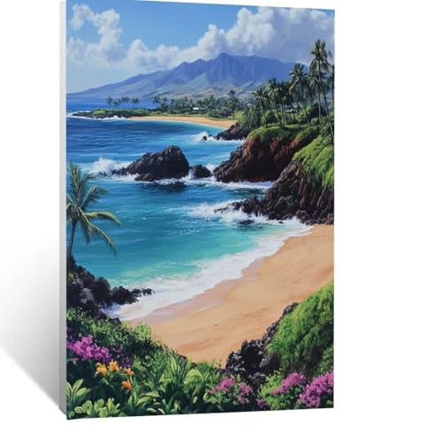 Meerblick Malen Nach Zahlen Erwachsene, Malen nach Zahlen auf Leinwand mit Pinsel und Acrylfarben 60 x 80cm DIY Basteln Erwachsene Leinwand Bilder Pflanzen für Wanddeko Wohnzimmer Geschenke LSJ-6595 Meerblick Malen Nach Zahlen Erwachsene, Malen nach Zahlen auf Leinwand mit Pinsel und Acrylfarben 60 x 80cm DIY Basteln Erwachsene Leinwand Bilder Pflanzen für Wanddeko Wohnzimmer Geschenke LSJ-6595 von LUESSJAO