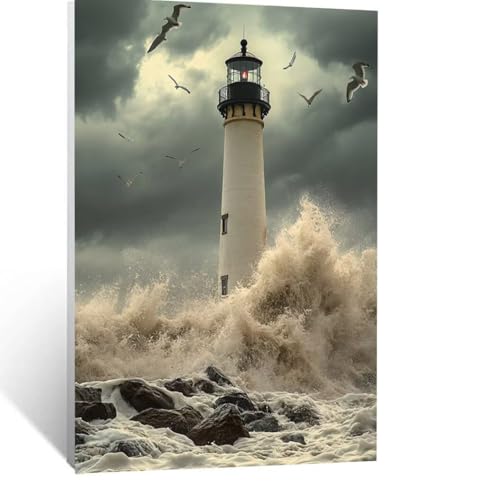 MeeresMeereswellen Malen Nach Zahlen Erwachsene, Malen nach Zahlen auf Leinwand mit Pinsel und Acrylfarben 110 x 80 CM DIY Basteln Erwachsene Leinwand Bilder Leuchtturm für Wanddeko Wohnzimmer LSJ1405 MeeresMeereswellen Malen Nach Zahlen Erwachsene, Malen nach Zahlen auf Leinwand mit Pinsel und Acrylfarben 110 x 80 CM DIY Basteln Erwachsene Leinwand Bilder Leuchtturm für Wanddeko Wohnzimmer LSJ1405 von LUESSJAO