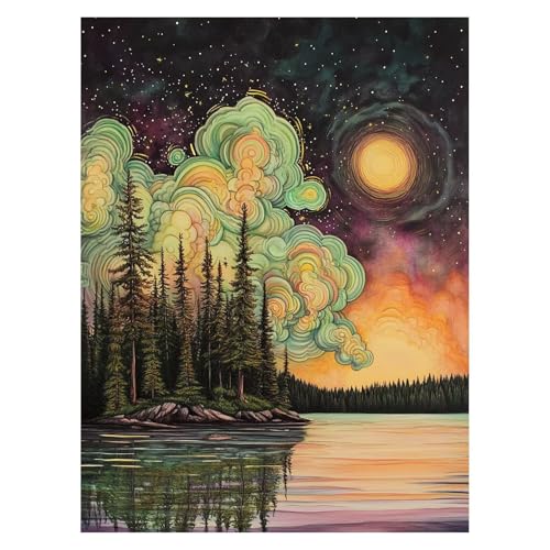 Mond Malen Nach Zahlen Erwachsene, Malen Nach Zahlen auf Leinwand mit Pinsel und Acrylfarben 135 x 100cm DIY Basteln Erwachsene Leinwand Bilder Sternenhimmel für Wanddeko Wohnzimmer Geschenke LSJ-6986 Mond Malen Nach Zahlen Erwachsene, Malen Nach Zahlen auf Leinwand mit Pinsel und Acrylfarben 135 x 100cm DIY Basteln Erwachsene Leinwand Bilder Sternenhimmel für Wanddeko Wohnzimmer Geschenke LSJ-6986 von LUESSJAO