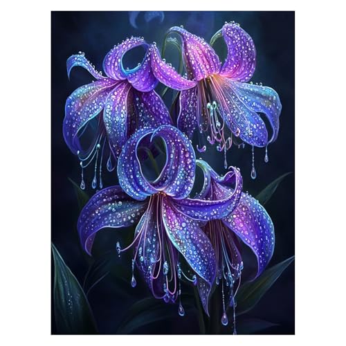 PflanZen Malen Nach Zahlen Erwachsene, Malen Nach Zahlen auf Leinwand mit Pinsel und Acrylfarben 95x70 cm DIY Basteln Erwachsene Leinwand Bilder Blumen für Wanddeko Wohnzimmer Geschenke LSJ-6986 von LUESSJAO