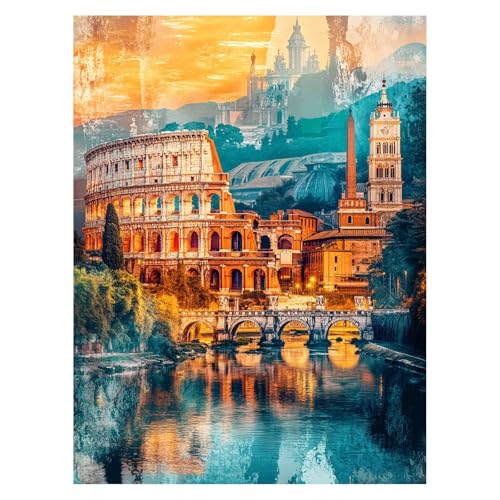 Rom Malen Nach Zahlen Erwachsene, Malen Nach Zahlen auf Leinwand mit Pinsel und Acrylfarben 80x60Cm DIY Basteln Erwachsene Leinwand Bilder Kolosseum für Wanddeko Wohnzimmer und Geschenke LSJ-3671 Rom Malen Nach Zahlen Erwachsene, Malen Nach Zahlen auf Leinwand mit Pinsel und Acrylfarben 80x60Cm DIY Basteln Erwachsene Leinwand Bilder Kolosseum für Wanddeko Wohnzimmer und Geschenke LSJ-3671 von LUESSJAO
