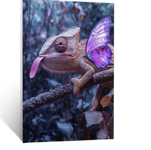 Schmetterling Malen Nach Zahlen Erwachsene, Malen nach Zahlen auf Leinwand mit Pinsel und Acrylfarben 95x70 cm DIY Basteln Erwachsene Leinwand Bilder Chamäleon für Deko Wohnzimmer Geschenke LSJ-6244 Schmetterling Malen Nach Zahlen Erwachsene, Malen nach Zahlen auf Leinwand mit Pinsel und Acrylfarben 95x70 cm DIY Basteln Erwachsene Leinwand Bilder Chamäleon für Deko Wohnzimmer Geschenke LSJ-6244 von LUESSJAO