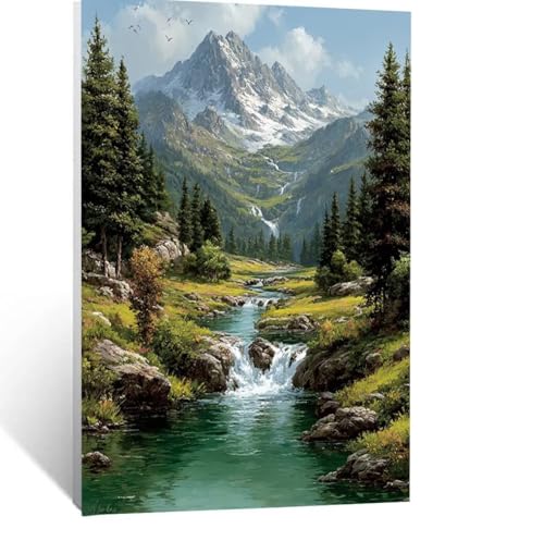 Schneeberg Malen Nach Zahlen Erwachsene, Malen nach Zahlen auf Leinwand mit Pinsel und Acrylfarben 90x120CM DIY Basteln Erwachsene Leinwand Bilder Berg für Wanddeko Wohnzimmer Geschenke LSJ-0328 Schneeberg Malen Nach Zahlen Erwachsene, Malen nach Zahlen auf Leinwand mit Pinsel und Acrylfarben 90x120CM DIY Basteln Erwachsene Leinwand Bilder Berg für Wanddeko Wohnzimmer Geschenke LSJ-0328 von LUESSJAO