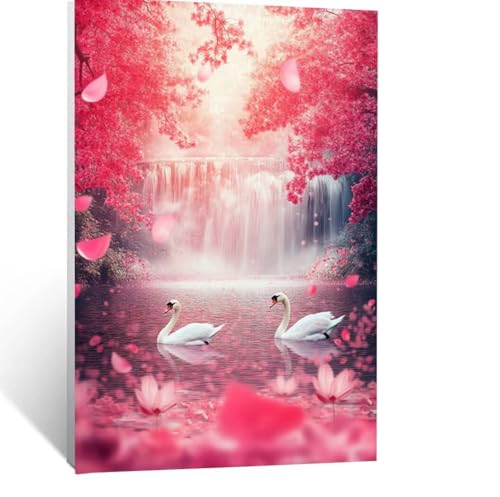 Schwan Malen Nach Zahlen Erwachsene, Malen nach Zahlen auf Leinwand mit Pinsel und Acrylfarben 100x150CM DIY Basteln Erwachsene Leinwand Bilder Wasserfall für Wanddeko Wohnzimmer Geschenke LSJ-0616 Schwan Malen Nach Zahlen Erwachsene, Malen nach Zahlen auf Leinwand mit Pinsel und Acrylfarben 100x150CM DIY Basteln Erwachsene Leinwand Bilder Wasserfall für Wanddeko Wohnzimmer Geschenke LSJ-0616 von LUESSJAO