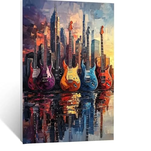 Stadt Malen Nach Zahlen Erwachsene, Malen nach Zahlen auf Leinwand mit Pinsel und Acrylfarben 100x150 CM DIY Basteln Erwachsene Leinwand Bilder Gitarre für Wanddeko Wohnzimmer Geschenke LSJ-6204 Stadt Malen Nach Zahlen Erwachsene, Malen nach Zahlen auf Leinwand mit Pinsel und Acrylfarben 100x150 CM DIY Basteln Erwachsene Leinwand Bilder Gitarre für Wanddeko Wohnzimmer Geschenke LSJ-6204 von LUESSJAO