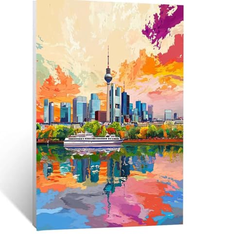 Stadt Malen Nach Zahlen Erwachsene, Malen nach Zahlen auf Leinwand mit Pinsel und Acrylfarben 40 x 30 CM DIY Basteln Erwachsene Leinwand Bilder Boot für Deko Wohnzimmer Geschenke für Frauen LSJ-3973 Stadt Malen Nach Zahlen Erwachsene, Malen nach Zahlen auf Leinwand mit Pinsel und Acrylfarben 40 x 30 CM DIY Basteln Erwachsene Leinwand Bilder Boot für Deko Wohnzimmer Geschenke für Frauen LSJ-3973 von LUESSJAO