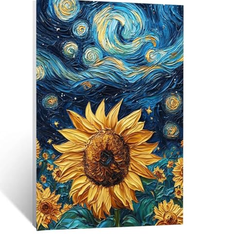 Sternenhimmel Malen Nach Zahlen Erwachsene, Malen nach Zahlen auf Leinwand mit Pinsel und Acrylfarben 80x60CM DIY Basteln Erwachsene Leinwand Bilder Sonnenblume für Wanddeko Wohnzimmer LSJ-5715 Sternenhimmel Malen Nach Zahlen Erwachsene, Malen nach Zahlen auf Leinwand mit Pinsel und Acrylfarben 80x60CM DIY Basteln Erwachsene Leinwand Bilder Sonnenblume für Wanddeko Wohnzimmer LSJ-5715 von LUESSJAO