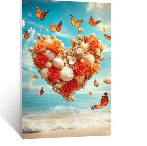 Strand Malen Nach Zahlen Erwachsene, Malen nach Zahlen auf Leinwand mit Pinsel und Acrylfarben 100 x 150 CM DIY Basteln Erwachsene Leinwand Bilder Schmetterling für Wanddeko Wohnzimmer LSJ-0066 Strand Malen Nach Zahlen Erwachsene, Malen nach Zahlen auf Leinwand mit Pinsel und Acrylfarben 100 x 150 CM DIY Basteln Erwachsene Leinwand Bilder Schmetterling für Wanddeko Wohnzimmer LSJ-0066 von LUESSJAO