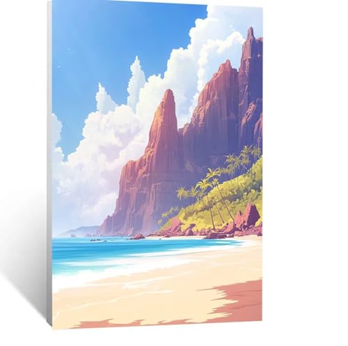 Strand Malen Nach Zahlen Erwachsene, Malen nach Zahlen auf Leinwand mit Pinsel und Acrylfarben 135 x 100cm DIY Basteln Erwachsene Leinwand Bilder Berg für Wanddeko Wohnzimmer Geschenke LSJ-4663 Strand Malen Nach Zahlen Erwachsene, Malen nach Zahlen auf Leinwand mit Pinsel und Acrylfarben 135 x 100cm DIY Basteln Erwachsene Leinwand Bilder Berg für Wanddeko Wohnzimmer Geschenke LSJ-4663 von LUESSJAO