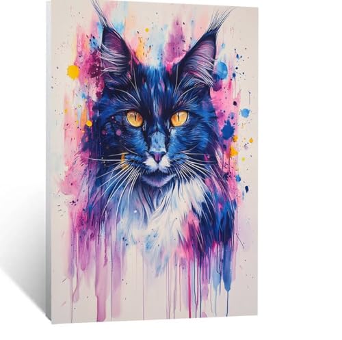 Tier Malen Nach Zahlen Erwachsene, Malen nach Zahlen auf Leinwand mit Pinsel und Acrylfarben 90x120 cm DIY Basteln Erwachsene Leinwand Bilder Katze für Wanddeko Wohnzimmer Geschenke für Frauen LSJ7038 Tier Malen Nach Zahlen Erwachsene, Malen nach Zahlen auf Leinwand mit Pinsel und Acrylfarben 90x120 cm DIY Basteln Erwachsene Leinwand Bilder Katze für Wanddeko Wohnzimmer Geschenke für Frauen LSJ7038 von LUESSJAO