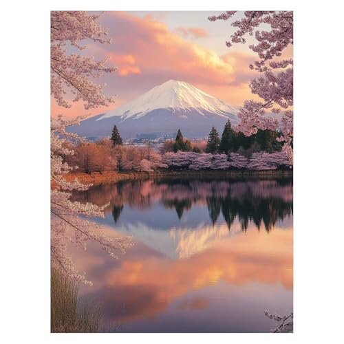 Vulkan Fuji Malen Nach Zahlen Erwachsene, Malen Nach Zahlen auf Leinwand mit Pinsel und Acrylfarben 135x100CM DIY Basteln Erwachsene Leinwand Bilder Kirschblüten für WandDeko Wohnzimmer LSJ-6986 Vulkan Fuji Malen Nach Zahlen Erwachsene, Malen Nach Zahlen auf Leinwand mit Pinsel und Acrylfarben 135x100CM DIY Basteln Erwachsene Leinwand Bilder Kirschblüten für WandDeko Wohnzimmer LSJ-6986 von LUESSJAO