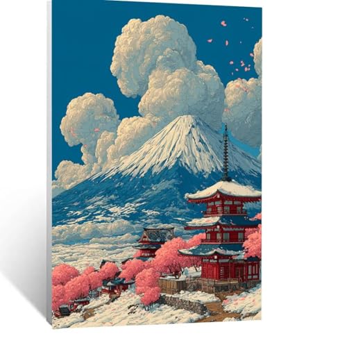 Vulkan Fuji Malen Nach Zahlen Erwachsene, Malen nach Zahlen auf Leinwand mit Pinsel und Acrylfarben 40 x 30cm DIY Basteln Erwachsene Leinwand Bilder Landschaft für Deko Wohnzimmer Geschenke LSJ-0079 Vulkan Fuji Malen Nach Zahlen Erwachsene, Malen nach Zahlen auf Leinwand mit Pinsel und Acrylfarben 40 x 30cm DIY Basteln Erwachsene Leinwand Bilder Landschaft für Deko Wohnzimmer Geschenke LSJ-0079 von LUESSJAO
