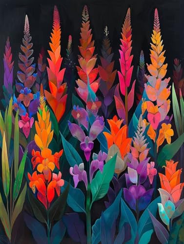 Diamond Painting Blume Diamond Painting Erwachsene Groß XXL Landschaft Crystal Art Bastelset Erwachsene Anfänger DIY Mosaikherstellung Bastelset für Zimmer Deko, Geschenke (90 * 120cm) -2502y63 von LUESUAYN