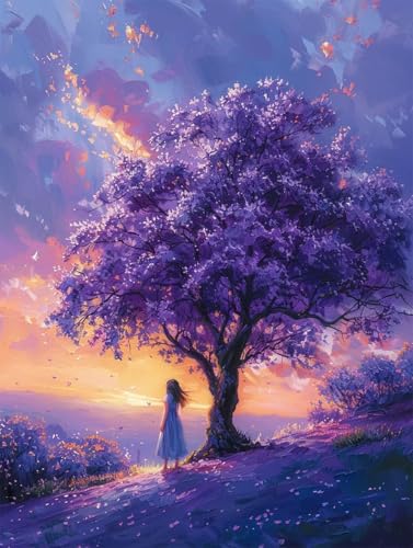 Diamond Painting Landschaft Diamond Painting Erwachsene Groß XXL Baum Crystal Art Bastelset Erwachsene Anfänger 5D DIY Mosaikherstellung Bastelset für Zimmer Deko, Geschenke 50 x 70 cm -2502y39 von LUESUAYN