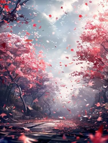 Diamond Painting Landschaft Diamond Painting Erwachsene Groß XXL Wald Crystal Art Bastelset Erwachsene Anfänger DIY Mosaikherstellung Bastelset für Zimmer Deko, Geschenke für Frauen (50x70cm) -2502y88 von LUESUAYN