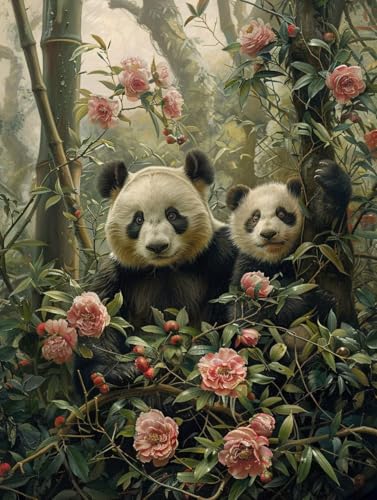 Diamond Painting Panda Diamond Painting Erwachsene Groß XXL Blume Crystal Art Bastelset Erwachsene Anfänger DIY Mosaikherstellung Bastelset für Zimmer Deko, Geschenke für Frauen 35 x 50 cm -2502yB0 Diamond Painting Panda Diamond Painting Erwachsene Groß XXL Blume Crystal Art Bastelset Erwachsene Anfänger DIY Mosaikherstellung Bastelset für Zimmer Deko, Geschenke für Frauen 35 x 50 cm -2502yB0 von LUESUAYN