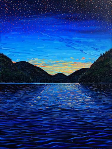 Diamond Painting Sternenhimmel Diamond Painting Erwachsene Groß XXL Ozean Crystal Art Bastelset Erwachsene Anfänger DIY Mosaikherstellung Bastelset für Zimmer Deko, Geschenke (35 * 50cm) -2502yV6 von LUESUAYN