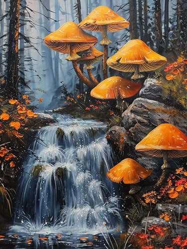Fallen Diamond Painting XXL Landschaft Crystal Art, Diamond Painting Eckige Steine Basteln Erwachsene 5D DIY Stickerei Kreuzstich Bastelset für Wanddeko, Zimmer Deko, Geschenke (20x30cm) -2502yZ3 von LUESUAYN