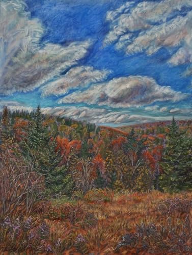 Himmel Diamond Painting XXL Landschaft Crystal Art, Diamond Painting Eckige Steine Basteln Erwachsene DIY Stickerei Kreuzstich Bastelset für Wanddeko, Zimmer Deko, Geschenke (40 * 55cm) -2502yPA von LUESUAYN